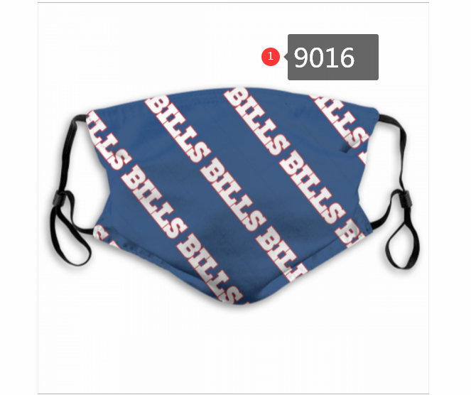 2020 NFL Buffalo Bills #1 Dust mask with filter->nfl dust mask->Sports Accessory